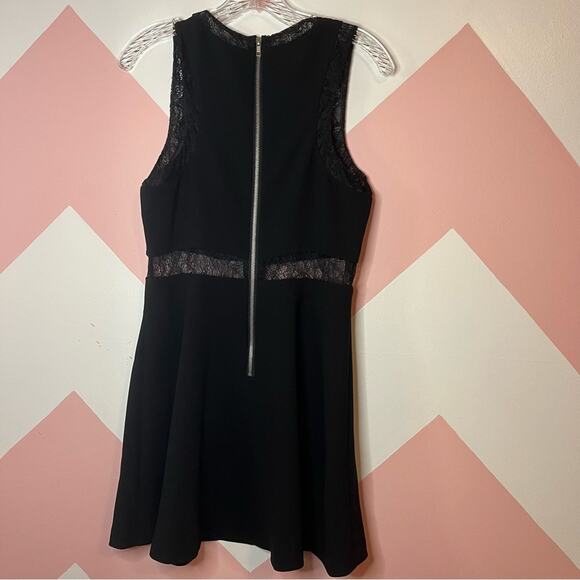 NWT BCBGeneration Black Dress with Lace Emo Goth Wednesday Adams Size 8 - Picture 6 of 6